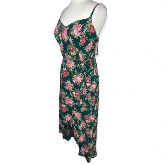 Lily Rose Juniors' Plus Size Lily Rose High-Low Floral Midi Dress size XXL - Picture 5 of 11